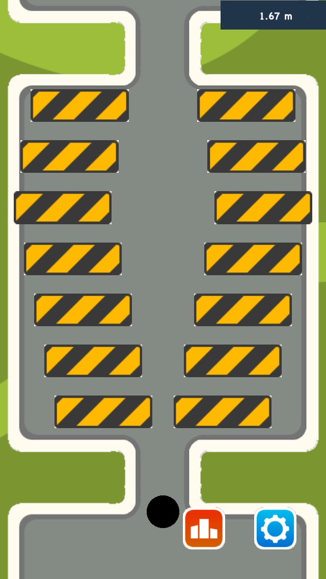 按住白线 - 不回头一条路走到黑 !! 1.0 IOS -