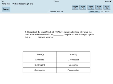 GRE模拟考试 screenshot 3