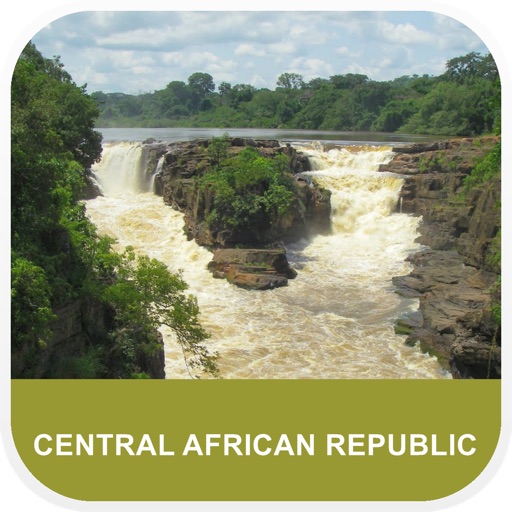 Central African Republic Map - PLACE STARS