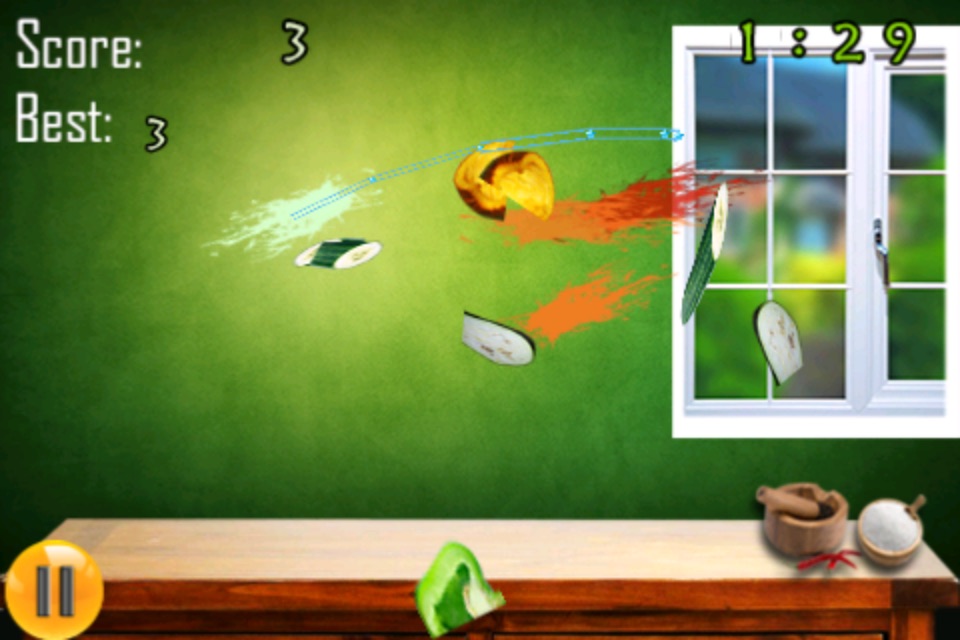 Veggie Fighter Free - the Best Fun ninja Game for Kids - a Cool Funny Addictive split Physics lite Games screenshot 2