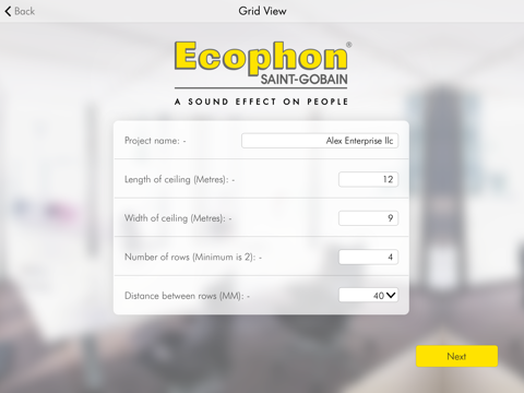 Ecophon Master Matrix screenshot 3