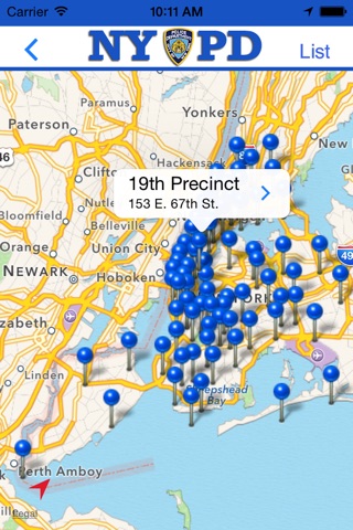 NYPD Precincts screenshot 2