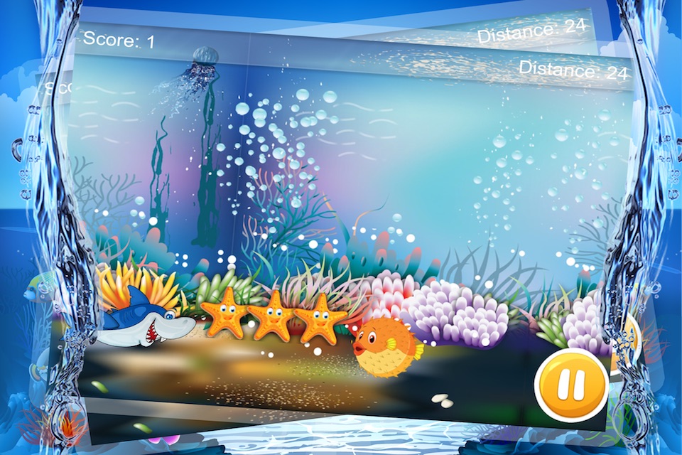 Shark Jump - Shark Run and Dash Eat Starfish Explorer and Adventure Fun Game screenshot 2