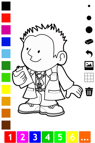 A Coloring Book of Occupations for Children: Learn to draw and color your dream job screenshot 3