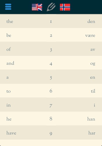 Easy Learning Norwegian - Translate & Learn - 60+ Languages, Quiz, frequent words lists, vocabulary screenshot 2