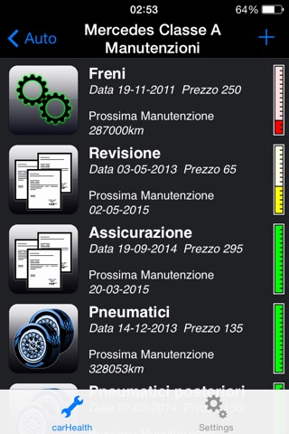 Manutenzioni Auto - CarHealth screenshot 2