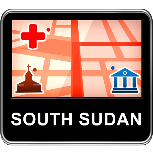 South Sudan Vector Map - Travel Monster icon