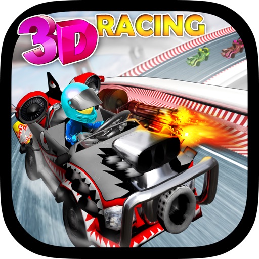 3D Racing - Volcano Race Car Track Madness