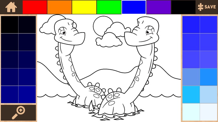 Color It Puzzle It: Dinosaurs Lite