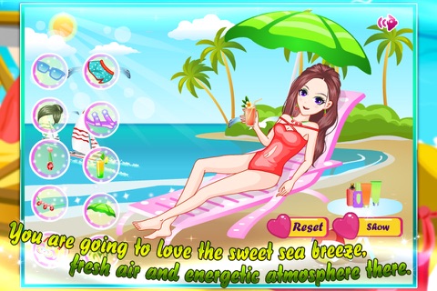 Beach beauty bikini dressup screenshot 2