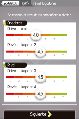 Padel stat app screenshot 3