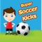 Super Soccer Kicks is a Fun Game, developed by Europe's Youngest App Developer (2014)