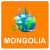 Mongolia Off Vector Map - Vector World
