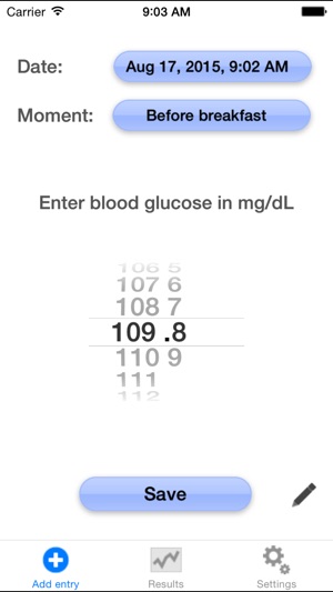 Blood Glucose Tracker