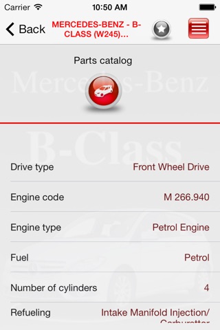 Запчасти Mercedes-Benz B-class screenshot 2