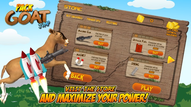 Jetpack Goat Jump: Crazy Rampage of Farm Animal in Hills Run(圖3)-速報App