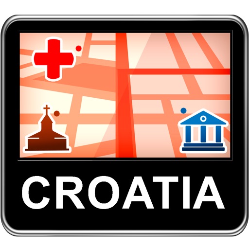 Croatia Vector Map - Travel Monster icon