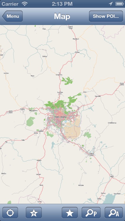 Addis Ababa, Ethiopia Map - PLACE STARS