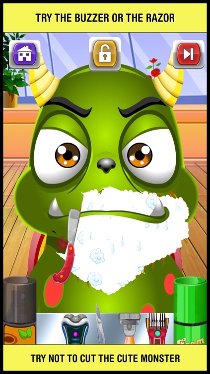 Baby Monster Shave & Makeover Salon - crazy little skin hair doctor shaving spa games for kids