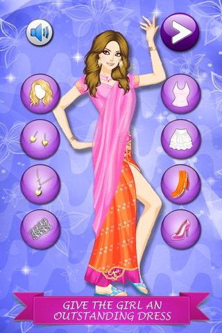 Dressup! Bollywood Dance Salon - Cute fashion game for girls and kids screenshot 2