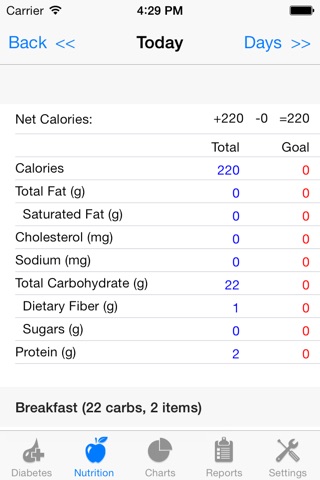 Track3 Lite - Diabetes Planner, Diabetes Glucose Logbook, Diabetes Tracker, Carb Counter screenshot 2