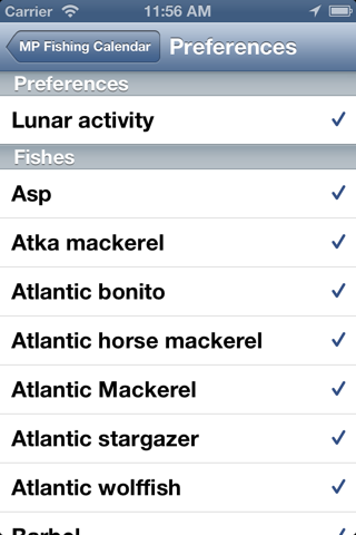 MP Fishing Calendar screenshot 4