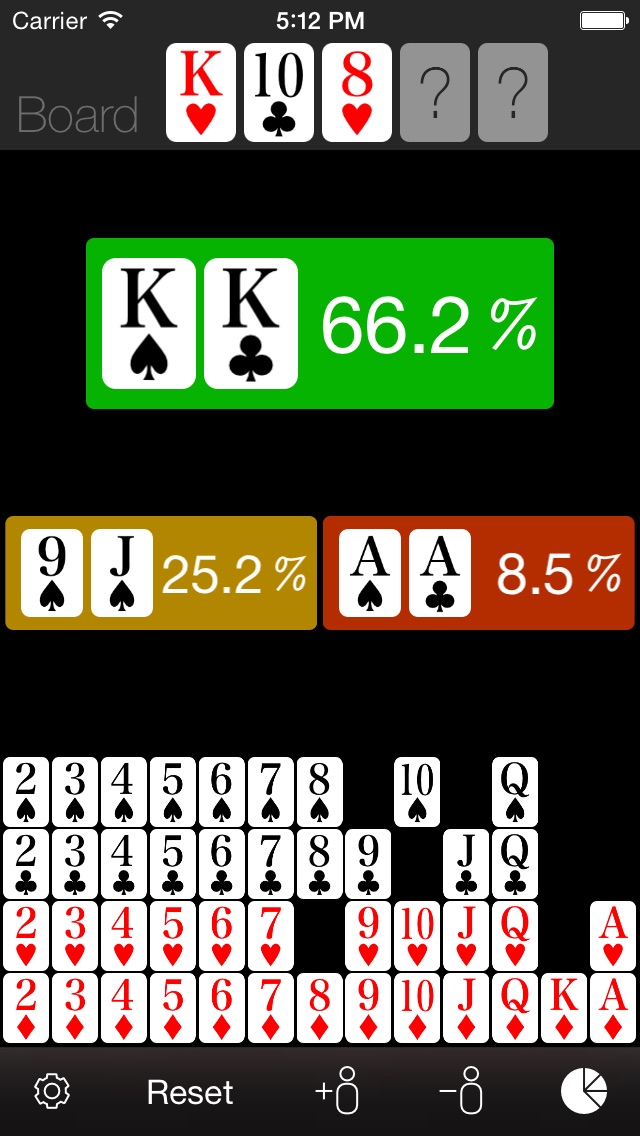 Poker Odds Calculator screenshot1
