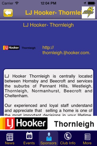 Thornleigh Thunder Football Club screenshot 4