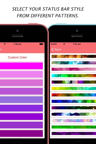 Color Status Bars - Pimp Out a Colorful Status Bar And Get A Cool Customized Designed TimeBar for iOS 7 screenshot 2