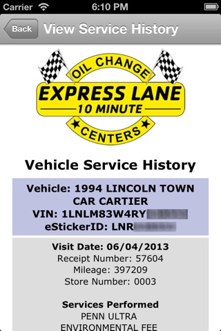 Express Lane 10 Minute Oil Change screenshot 4