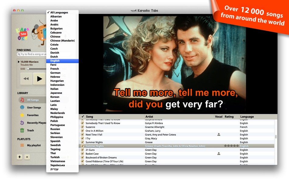 Karaoketube 1 2 – Karaoke App For Mac