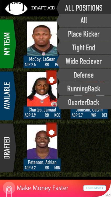 Fantasy Football Draft Assistant 2014 screenshot-3