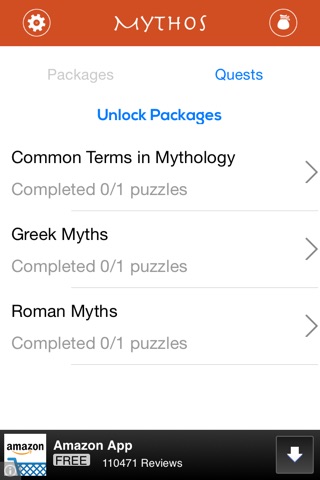 Mythos Wordsearch screenshot 2