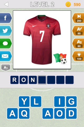 Big Jersey Quiz - Soccer World 2014 - Who is the player? screenshot 2