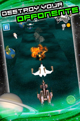 3D Space Craft Racing Shooting Game for Cool boys and teens by Top War Games FREE screenshot 3