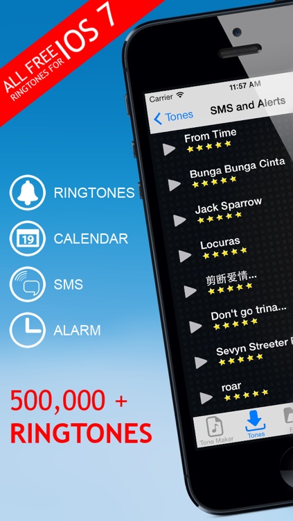 Ringtones iOS 7 Edition.