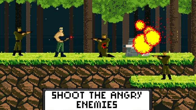 Brave Rambo Attack Free - Fighting the Evil Enemy in Dark Fo(圖3)-速報App