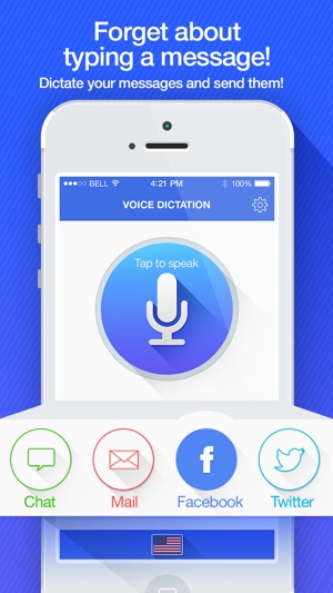 Voice Dictation -  dictate & send your text messages for Fac(圖1)-速報App