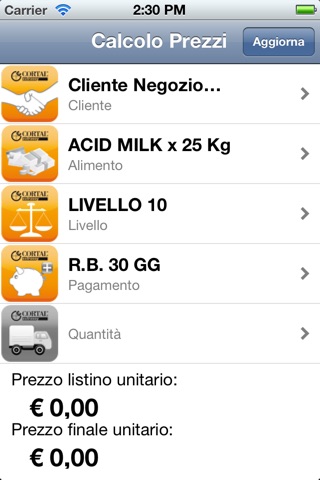 Calcolo Prezzi screenshot 3