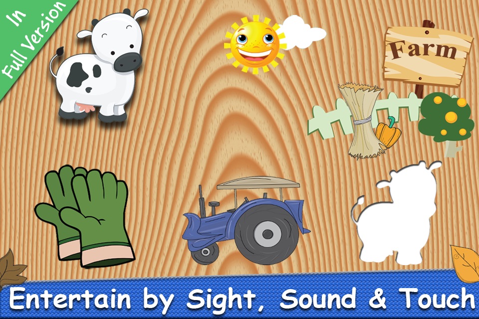 Farm Puzzle for Babies Free: Move Cartoon Images and Listen Sounds of Animals or Vehicles with Best Jigsaw Game and Top Fun for Kids, Toddlers and Preschool screenshot 2