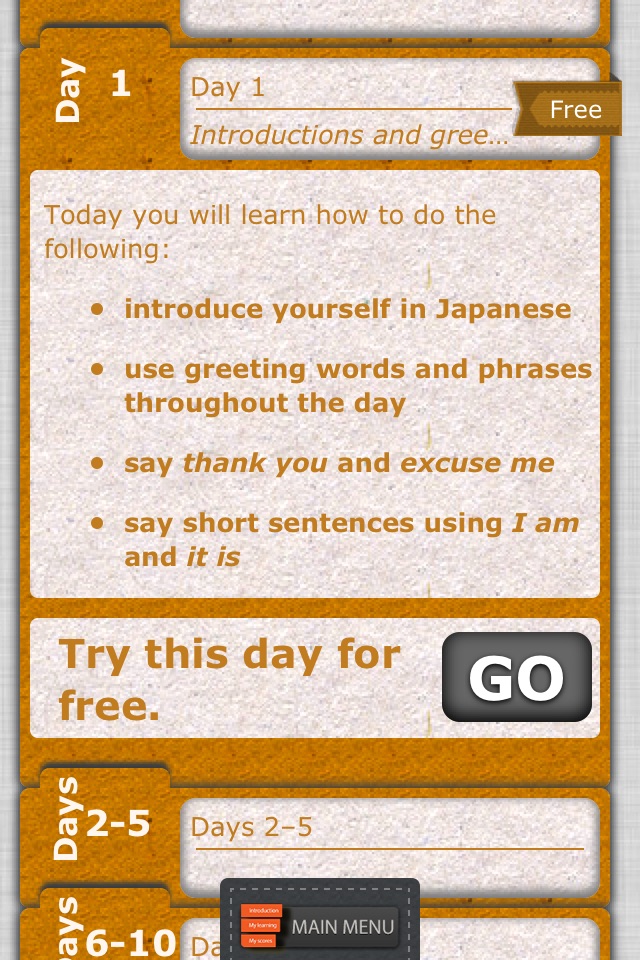 Get Talking Japanese in Ten Days screenshot 2