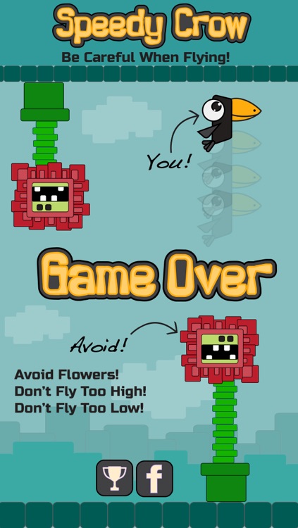 Speedy Crow-The Single Tap Adventure Of A Funny Flying Crazy Bird! by Cubic  Frog Apps