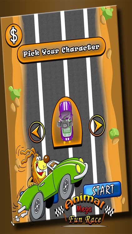 Animal mini fun car racing Games : Cut Off Free Lane To Win The Race