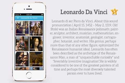 Painting Gallery HD - Leonardo da Vinci , Edgar Degas , Hieronymus Bosch , Sandro Botticelli screenshot 4