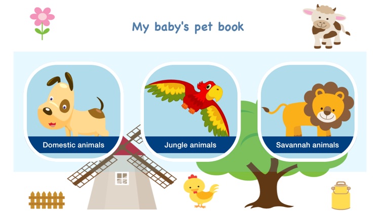 My baby's pet book - development game