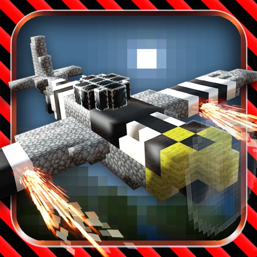 Absolute Block Plane - Cube Wars Airplane Game icon