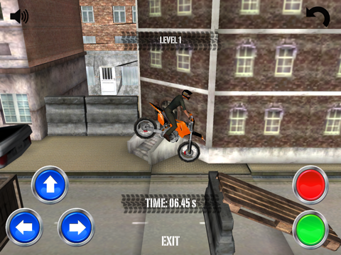 Dirt Bike 3D Stunt City for iPad screenshot 2