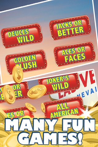 Aaamazing Vegas Video Poker - Jacks or Better Poker Machines screenshot 2