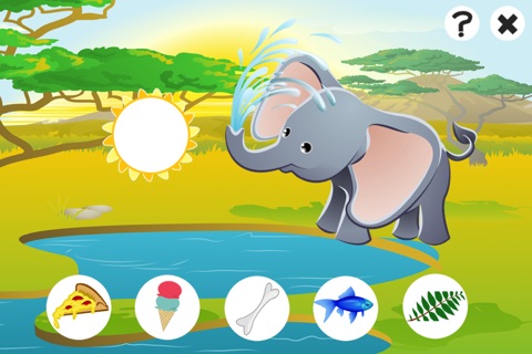 Feed the safari animals - Learning game for children screenshot 2