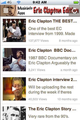 Musicinfo Apps - Eric Clapton Edition+ screenshot 4